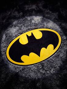 Batman X Joivida Rug And Cushion Cover Set, Adorable Home Decor For Bedroom, Living Roomand Playroom - Black - View 4