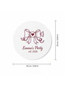 Personalized Name And Year Coaster, Custom Text Drink Coaster With Line Art Party Design, Custom Beverage Coaster, Birthday Party Table Decor, Celebration Drink Mat, Coffee Coaster, Birthday Gift For Friends, Family, Party Hosts And Guests. - Multicolor - View 44