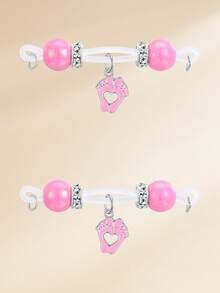 TOKRING 1pair Fake Nipple Rings Non Piericng Nipple Studs Body Jewelry,Heart Star CZ Dangling Nipple Cuff,Body Rings With Pendant Adjustable Non Piercing - Multicolor - View 5