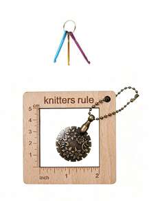 Knitting And Crochet Travel Kit, Portable Multi-Functional Knitting Measuring Ruler, Hand Knitting Tools Suitable For Knitting, Crochet, And Sewing, Can Be Used For DIY Sweaters, Scarves, Hats, And Handmade Home Crafts. - Multi-color - View 12