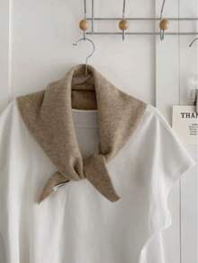 Pure Wool Triangle Scarf, Versatile And Warm, Suitable For Winter Wear, Can Be Used As A Headscarf, Also A Multi-Functional Gift With Fashion Sense. - Multicolor - View 6