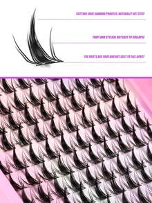 Ample Lash Clusters, Long & Voluminous For A Delicate, Non-Heavy Look, Customizable Styling - View 2