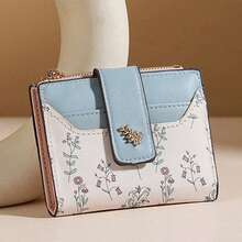 Dompet Koin Pelajar, Dompet Multi-Slot, Gaya Premium Wanita, Tempat Kartu Motif Bunga Serbaguna - Tersedia Berbagai Warna - MultiWarna - View 6