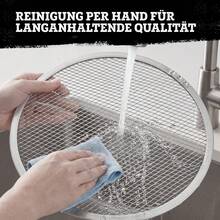 Pizza Screen Ø 30 Cm, Aluminum, Round Perforated Baking Screen For Crispy Pizza Crust In The Oven - Silver - View 6