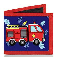 Bifold Wallet, Bifold Card Holder With Car Print Design, Multiple Card Slots, Large Diameter For Banknotes, Zipper Design For Coins. Suitable For School, Travel Use. - Multicolor - View 8