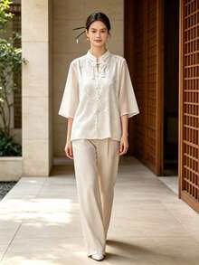 Hanfu Tops - Apricot - View 4