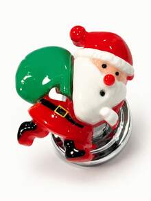Flower Or Christmas Car Engine Start Stop Button Cover, Cute Transparent Push Start Button Decorative Cap, Dashboard Center Console Ornament, Car Interior Accessories For Women, Vehicle Decoration And Holiday Gift, 6 Styles Available - A - View 18