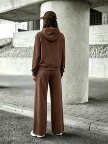 Women Two-Piece Outfits - Brown - View 3