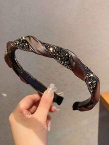 2pcs/1pc Vintage Pearl Headband, Fashionable, Elegant, Simple Style, Sweet And Outgoing Versatile Headband - Multicolor - View 4