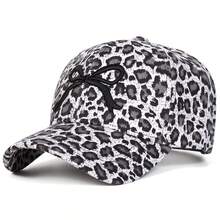1pc Women's Bow & Leopard Print Embroidered Baseball Cap, Street Fashion Casual Hat For Spring/Autumn Outdoor, Travel, Beach - Multicolor - View 6
