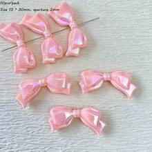 Solid Color AB Acrylic Small Fresh Bow, Loose Bead Bead Bead, Handmade DIY Mobile Phone Chain, Necklace Accessories - Multicolor - View 25