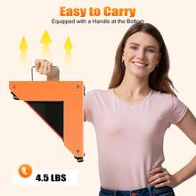 Ubfhonsi Household Mover - Triangle Moving Wheel -4-Piece Set Triangular Furniture Auxiliary Moving Tool - Black + Orange - View 4