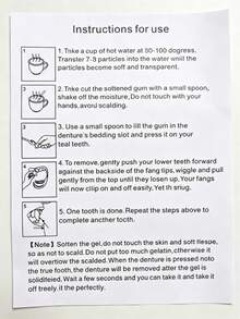 1 Set Of Teeth Assistive Props For Role-Playing, Suitable For Halloween Christmas And Various Themed Events - White - View 7