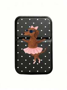 Portable Folding Makeup Mirror, Polka Dot Puppy Dancing Pattern, Travel Mirror, Beauty Products, Desktop Makeup Mirror, Rectangular Desktop Portable Folding Mirror, Elegant Mirror Design, Suitable For Outdoor Use - Multicolor - View 14