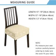 1/4/6pcs Dining Chair Covers, Flannel Jacquard Chair Covers, Removable And Washable Furniture Protection Covers, Suitable For Dining Room, Living Room, Bedroom And Office Home Decor - Small Round 05 - View 2