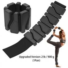 1/2pcs Adjustable Waterproof Silicone Wrist & Ankle Weights, (1/2/3lbs) Portable Leg & Wrist Strength Training Equipment - Multicolor - View 21