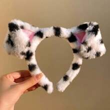 1pc Cute Plush Puppy Ear Headband, Women's Cute Hair Accessory, Suitable For Wearing Masks, Fun Hair Accessory - Multicolor - View 6