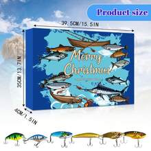 2026 Advent Calendar Fishing Countdown - 24 Days Fishing Lures Set Adult Men Teen Boys - Xmas Surprise - Advent Calendar Lures - View 7