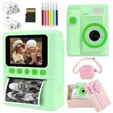 Kamera Digital Cetak Instan untuk Dewasa dan Anak-anak, Kamera Video Selfie HD 1080P dengan Layar 2,4 inci, Printer Portabel dengan Zoom Digital 16X, Efek Filter MP3, Kit Kamera Lengkap dengan Kertas Cetak dan Kartu Memori, Hadiah untuk Perjalanan, Liburan, dan Acara Keluarga. - XX-Beraneka Warna - View 15