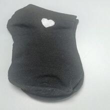 1/3/6/12 Pairs Women's Solid Color Versatile Heart Print Casual Invisible Socks - Multicolor - View 8
