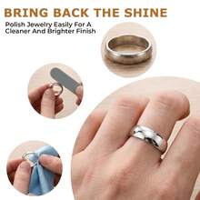 KLONKEE 1pc/2pcs/9pcs Jewelry Measuring Tools UKUS Plastic Ring Sizer Ring Measuring Stick Ring Sizer Ring Measuring Circle Includes Ring Sizing Pad, Caliper, Silver Polishing Stick, Silver Polishing Cloth Reusable Ring Measuring Ruler Jewelry Ring Measuring Tools - Ring Measuring Tool - View 9
