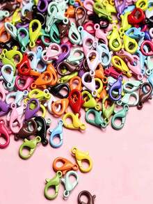 35pcs 14mm Colorful Lobster Clasp DIY Jewelry Buckle, Suitable For DIY Handmade Necklace, Bulk Lobster Clasp, Bracelet Buckle And Other Material Accessories, Colorful Small Business Supplies - Lobster Clasp - View 5