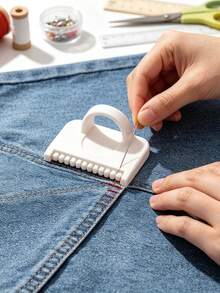 Multi-Functional Stitching Tool, Hand DIY Sewing Template Lock Edge Tool, Helps You Sew Perfect Lines, Sewing Ruler With Clips - Hand Sewing Guide For Even Stitches, Suitable For Sewing Beginners, Housewives, Non-Slip DIY Sewing Guide For Quilting, Patching And Embroidery, Perfect Gift For Mothers, Partners, Friends And Elders, Christmas, Halloween, Thanksgiving Gifts - A - View 3