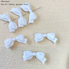 Solid Color AB Acrylic Small Fresh Bow, Loose Bead Bead Bead, Handmade DIY Mobile Phone Chain, Necklace Accessories - Multicolor - View 27