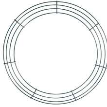 Metal Wire Wreath Frame, Used For Making Wreath Base, Round Shape Suitable For Hanging Flowers, Wedding, Spring Decoration, Door Decor DIY Craft Material - 0 - View 10