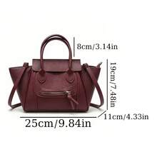 BAILEE Túi tote PU thời trang, có thể xách tay hoặc đeo vai với dây đeo rời, phù hợp với trang phục thời thượng, cũng là lựa chọn quà tặng tuyệt vời - Nhiều màu - Xem 10