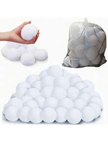 20/50pcs Plush Snowball Set, Suitable For Indoor Party Games, Christmas Holiday Decoration And Home Entertainment, Perfect For Indoor Snowball Fight, Great Indoor Fun Choice - Multicolor - View 8
