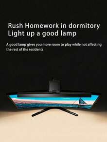 1 Buah Lampu Monitor LED Kontrol Sentuh, Lampu Baca Pelindung Mata dengan Kecerahan yang Dapat Diatur untuk Laptop, Komputer, Kantor Rumah, Lampu Layar Gantung dengan Timer 60 Menit untuk Belajar, Bekerja, Penerangan Malam, Lampu Meja USB untuk Pelajar dan Profesional - Berbagai gaya - View 5