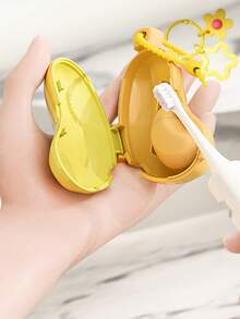 Yellow Banana-Shaped Toothbrush Holder With Small Banana-Shaped Toothpaste Portable Storage Box, Travel Storage Portable Tool, Toothbrush Head Protective Clip, Toothbrush Storage Clip, Toothbrush Dust-Proof Protective Cover, Toothpaste Holder, Portable Design Easy To Carry, Dust-Proof Lid, Suitable As Gift For Couples, Friends, Family, Teachers, Travel Enthusiasts, Home, Dorm, Vacation Essential, Suitable For Birthday Gift, Back To School Gift, Wedding Accessory, Spring And Summer Essential - Multicolor - View 6