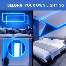 PC White/Warm LED Flexible Light Strip, Self-Adhesive Backing, Suitable For Home Lighting Decoration In Living Room, Bedroom, Kitchen, Ceiling, Stairs | Christmas Halloween Mysterious Atmosphere Lighting - Multicolor - View 9