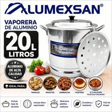 vaporera de aluminio capacidad de 20 litros de la marca alumexsan #30 - Ver 1