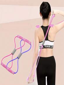 1pc 5-Level Resistance Band 15LB-35LB Adjustable, TPE High Elastic Rubber Durable & Stable Snapback, Resistance Rope. Suitable For Boxing Explosive Power Training, Home Strength Shaping, Yoga Pilates Stretching, Living Room, Gym Anytime Workout Arms, Shoulders, Back, Chest Muscle Groups. Lightweight & Easy Storage, Replace Large Fitness Equipment, Beginner Entry, Daily Posture Correction Universal, Home & Boxing Training Bestselling Fitness Accessory - Multicolor - View 10