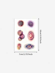1pc Halloween Realistic Bruise Scar Temporary Tattoo Sticker, Realistic Fake Tattoo Design, Suitable For Daily Wear, Bachelorette Party Favors, Music Festivals, Games, Graduation Gifts, Lasts 3‑5 Days - Multicolor - View 6