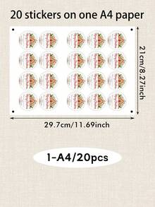 20-200pcs Custom Text Christmas Stickers, Personalized Holiday Labels Stickers, Festive Christmas Gift Wrap Decor, Customized Name Christmas Labels, Customizable Gift Packaging Stickers, Holiday Party Decor, Christmas Gift Accent, Gift Tags Stickers - Style F - View 10