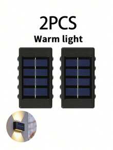 Solar Powered Outdoor Garden Lights, Wall Lights. Decorative Lighting Arrangement Wall LED Wash Lights, Suitable For Outdoor, Garden, Railing, Wall, Holiday Scene Decoration Atmosphere Wash Lights - Solar Wall Light - View 8