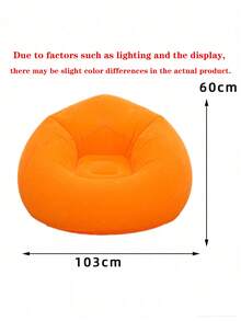 1PC Outdoor Garden Bean Bag Chair, Inflatable Lounge Sofa (Requires Inflation, Air Pump Not Included), Comfortable Relaxing Seat For Patio, Backyard, Lawn, Camping & Poolside Use - / - View 17