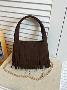 1PC Girls' Handbag With Tassel, Coin Purse, Shoulder Bag, Lightweight And Portable With Zipper Closure, Suitable For Daughter, Girls' Daily Outings, Ideal Fashion Accessory - 1123# - View 7