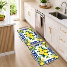 1pc, Pattern Printed Faux Cashmere Kitchen Mat, Absorbent Kitchen Floor Mat, Kitchen Carpet, Long Strip Foot Mat, Sink Front Mat, Suitable For Kitchen, Bathroom, Entryway, Hallway, Laundry Room And Home Decor - Multicolor - View 14