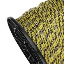 Cable de cerca eléctrica para animales, cuerda de conductividad de acero inoxidable para granja, cerca eléctrica ligera y reutilizable para caballos, ganado y ovejas, resistente a la corrosión y duradera, 400 m - A - Ver 4