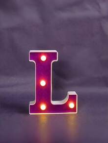 1pc Purple Glowing Letter Light Box, Includes 26 Letters, Numbers And Characters, Can Be Used As Desktop Decoration Light, Proposal Light Or Birthday Party Atmosphere Light - Q3-purple Letter Light - View 46