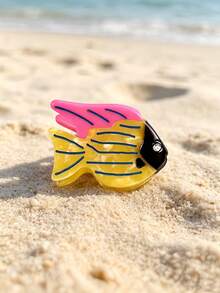 1pc Women Cute Cartoon Tropical Fish Hair Clips, Colorful Acrylic Ocean Animal Side Bang Hair Pins Sweet Daily Decor Hair Accessory For Ladies - Multicolor - View 12