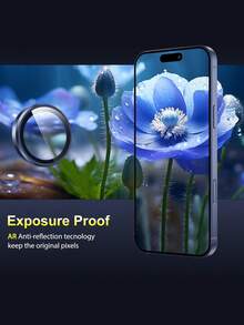 3 Packs Camera Lens Protector Compatible With Iphone 17 Pro Max/ Compatible With Iphone 17 Pro Easy Installation, Individual Ultra-Thin Tempered Glass With Aluminum Metal Circle, Case Friendly, Blue - Navy Blue - View 4