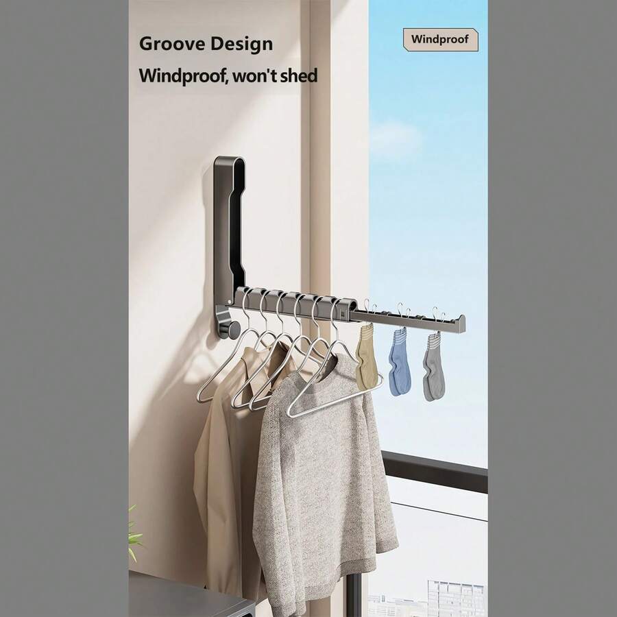 1pc Over-The-Door Folding Drying Rack, Heavy Duty Space-Saving Clothes Storage Rack, Suitable For Clothes, Towels, Hats, Essential For Travel, Home, Apartment, Dorm, College Students