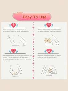 2 Pcs/4pcs Teardrop Silicone Bra Inserts, 3D Lift Push-Up For Bras & Swimwear - Water Droplet Nipple Covers - View 7