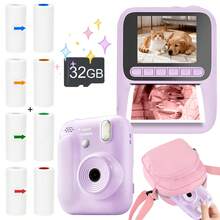 Kamera Cetak Instan, Kamera Cetak Foto Multifungsi Portabel, Kamera Cetak Instan, Kamera Digital dengan Fungsi Cetak Foto Instan – Zoom Optik 8x, Video HD 1080P, Pemutaran Musik, Flash Terintegrasi, Baterai Kapasitas Besar 1300mAh, Portabel dan Mudah Digunakan, Hadiah Sempurna untuk Liburan dan Acara Spesial (Natal, Ulang Tahun, Thanksgiving, Tahun Baru). - View 2