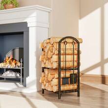 Outsunny Racks de Lenha - Bege - Ver 7